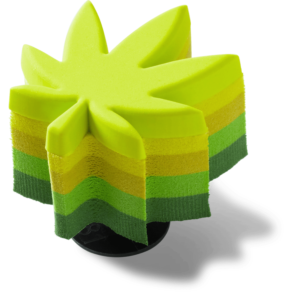 Stacked Hemp Leaf